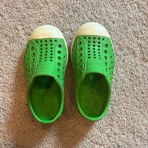 Native Kids Vibrant Green Slip-On Water Shoes